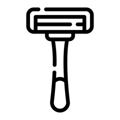 razor blade line icon