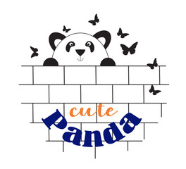 Fototapeta premium Cute panda 