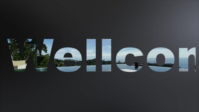A dynamic, eye-catching animation featuring the word "Welcome" as the focal point, designed to create a positive and engaging first impression.