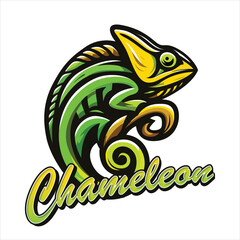 Chameleon Vector illustration