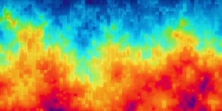 Abstract gradient with thermal heatmap effect and grain texture, futuristic background , abstract, gradient, thermal