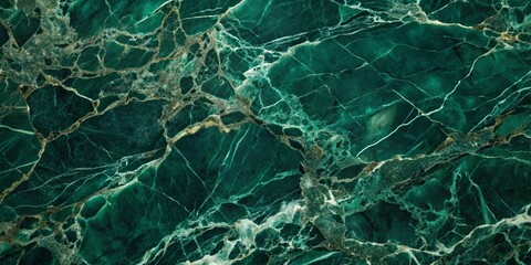 Fototapeta premium Abstract dark deep green natural stone marble texture, surface luxury background, luxury, green, natural, stone, marble