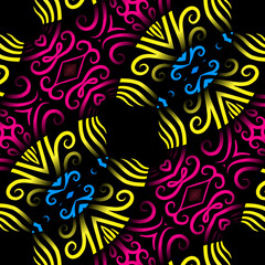 Seamless pattern Traditional Indonesian batik for decorating tile designs, walls, floors and commercial textile products