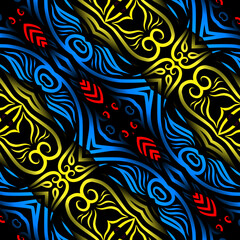 Seamless pattern Traditional Indonesian batik for decorating tile designs, walls, floors and commercial textile products