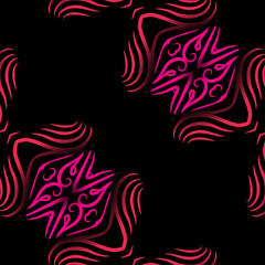 Seamless pattern Traditional Indonesian batik for decorating tile designs, walls, floors and commercial textile products