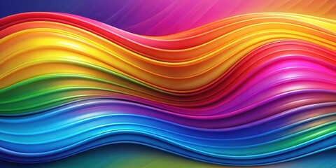 Obraz premium Abstract wavy background with colorful gradient waves, abstract, wavy, background, texture, design, artistic, colorful