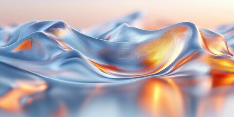 Abstract Shiny Surface With Ripples