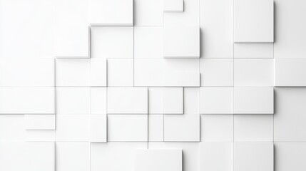 Minimalist Monochromatic Geometric Grids and Lines on White Background for Modern Design and Branding with Copy Space