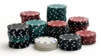 gambling chips and dice