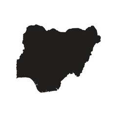 Obraz premium Nigeria country icon map
