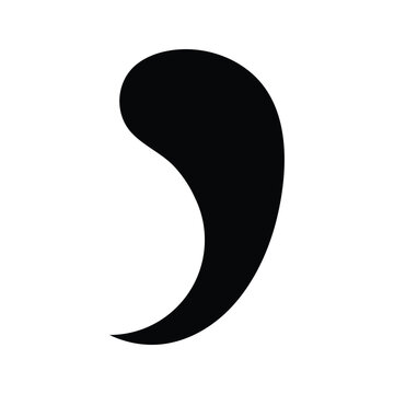 recommend clip art: comma punctuation icon