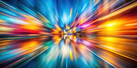 Obraz premium Blurred abstract backgrounds with zoom effect , blurry, abstract, backgrounds, zoom, effect, photography, colorful, motion