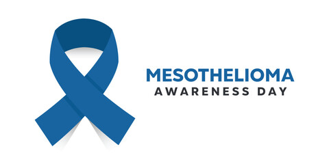 National Mesothelioma Awareness Day. Great for cards, banners, posters, social media and more. White background