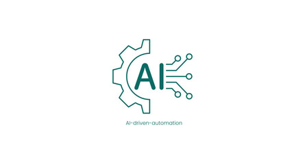 AI-Driven Automation Technology Vector Icon