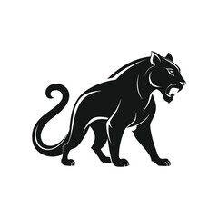 panther modern logo design style 