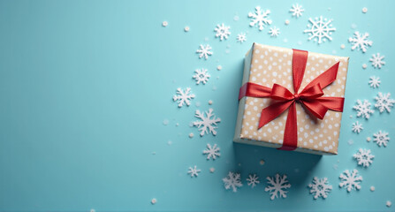 Obraz premium christmas background with gift box