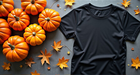 halloween pumpkin on black