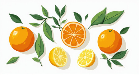 illustration of oranges