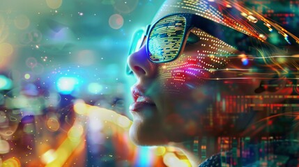 Cutting-edge internet of things (iot) disruptive technologies concept with connected devices, smart home gadgets, and data analytics visualization in modern digital network environment