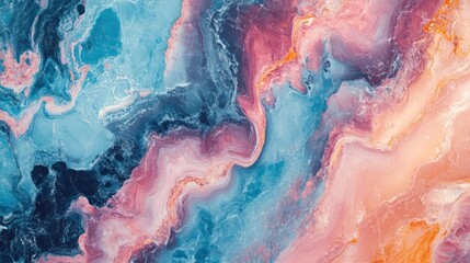 Fototapeta premium A vibrant digital painting featuring bold, colorful abstract patterns.