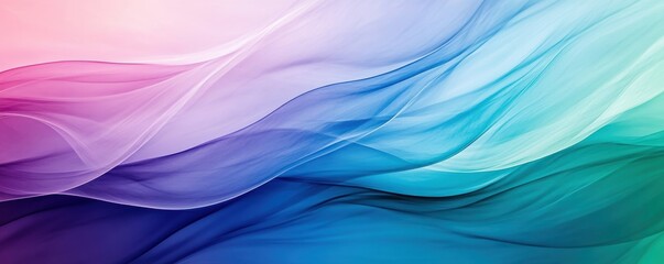 Obraz premium A mesmerizing wave of pastel colors blending seamlessly, creating an ethereal and tranquil atmosphere for any artistic project.