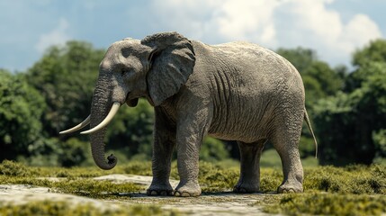 Fototapeta premium Elephant in the zoo