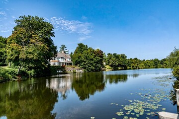 Quarton Lake Park and the Rouge River on a Summer day