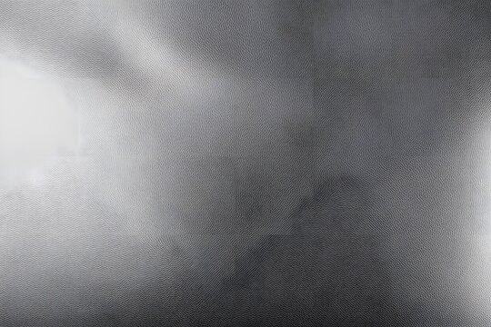 A metallic silver leather texture with a smooth reflective surface, AI Generated