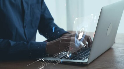 Business person explore the core of cyber security. Delve into cyber protection methods, threats, and bolster cyber security stance. Essential for navigating the cyber security age UUID