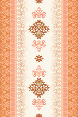 Floral abstract border pattern design for saree border ,clothing,wallpaper,background, and other design.