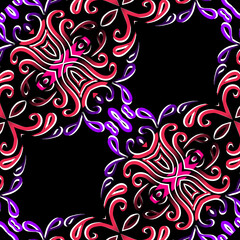 Seamless pattern Traditional Indonesian batik for decorating tile designs, walls, floors and commercial textile products