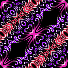 Seamless pattern Traditional Indonesian batik for decorating tile designs, walls, floors and commercial textile products