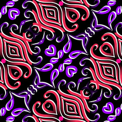 Seamless pattern Traditional Indonesian batik for decorating tile designs, walls, floors and commercial textile products