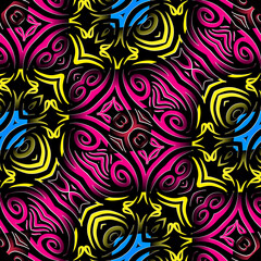 Seamless pattern Traditional Indonesian batik for decorating tile designs, walls, floors and commercial textile products