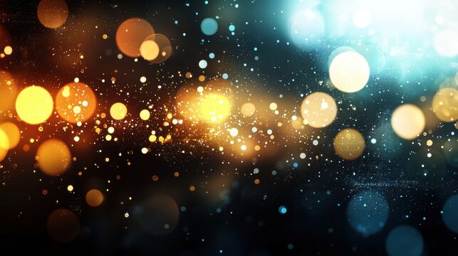 Dark blurred background with subtle gradients and a soft, out-of-focus light source creating a bokeh effect, adding depth and a sense of dimension