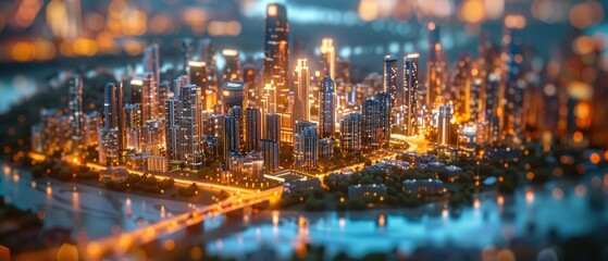 Fototapeta premium Revolutionizing Urban Planning with an AI-Powered Smart City Platform