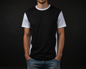 Minimalist T-Shirt Mockup Backgrounds for AI Design | Versatile Blank T-Shirt Backgrounds for Mockup Creations | Sleek T-Shirt Mockup AI Backgrounds for Designers | Creative Blank Canvas: T-Shirt Mock