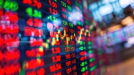 Fototapeta premium Secondary Market: The market for trading existing financial instruments like stocks and bonds, providing liquidity and helping investors determine asset prices. 