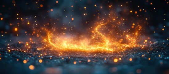 Fototapeta premium Sparkling Golden Abstract