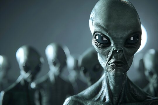Stunning portrait of extraterrestrial humanoids  a glimpse into alien life forms