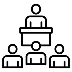 Fototapeta premium Career Training Icon For Design Elements