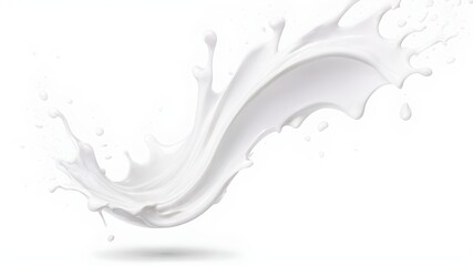 Fototapeta premium milk splash isolated on white