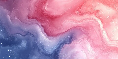 Obraz premium Abstract Swirling Pink and Blue Fluid Art