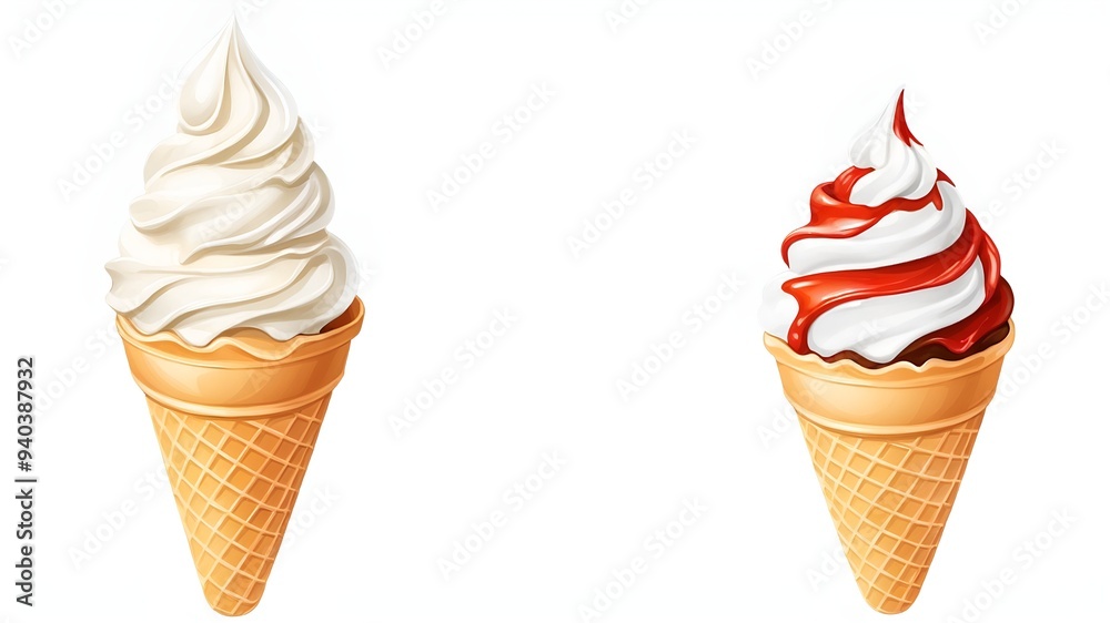 Wall mural ice cream cones