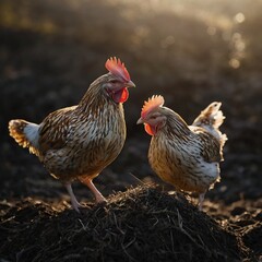 Naklejka premium chickens