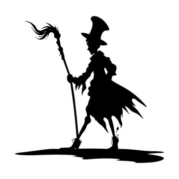 recommend clip art: vector silhouette of a Cartoon