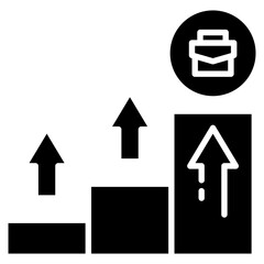 Career Growth Icon For Design Elements