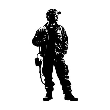 recommend clip art: silhouette of a Diesel Mechanic