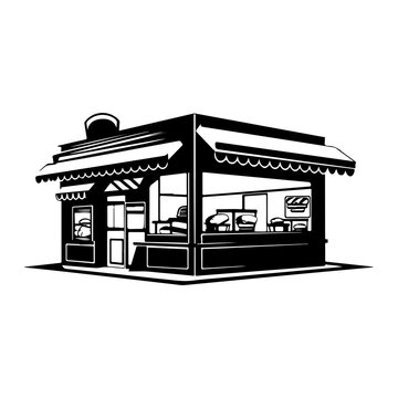 recommend clip art: vector silhouette of a Fast Food