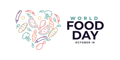 World food day illustration template design